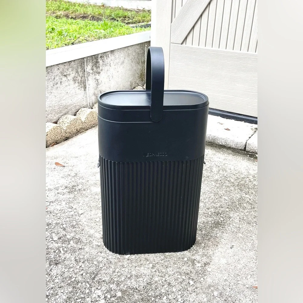Nespresso Recycling Bin - Black Plastic Holds 60 Vertuo or 160 Original Capsules